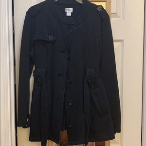 Motherhood maternity black pea coat